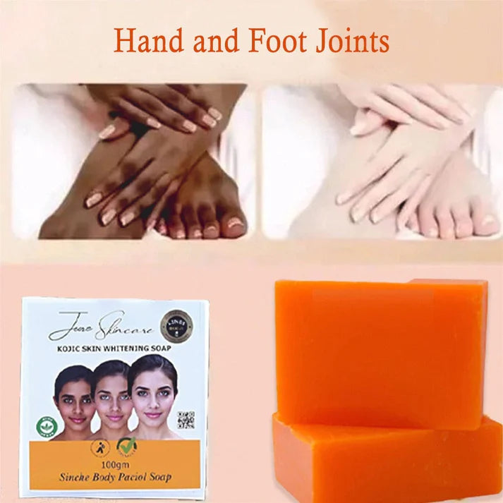 Lucacci Sinche Kojic Skin Whitening Facial Body Soap for Women & Men - 100 g